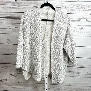 Ecote Urban Outfitters Open Front Cardigan Sweater White Gray Small